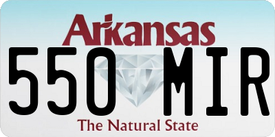 AR license plate 550MIR