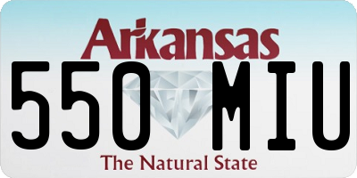 AR license plate 550MIU