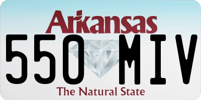 AR license plate 550MIV