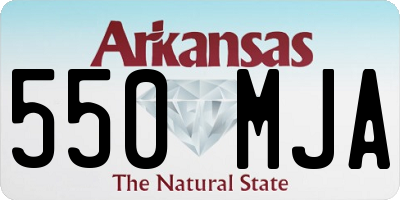 AR license plate 550MJA