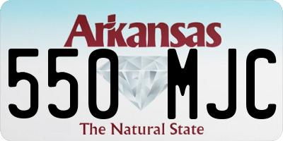 AR license plate 550MJC