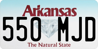 AR license plate 550MJD