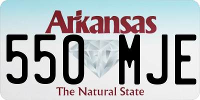AR license plate 550MJE