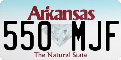 AR license plate 550MJF