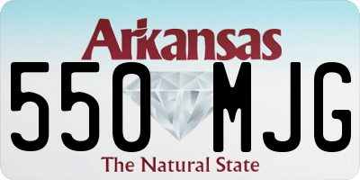 AR license plate 550MJG