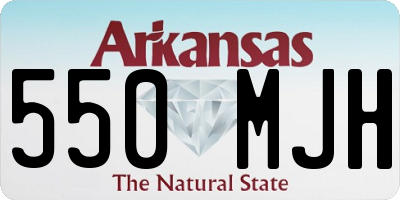 AR license plate 550MJH