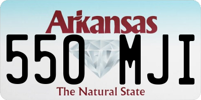 AR license plate 550MJI