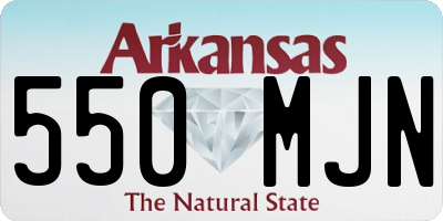 AR license plate 550MJN