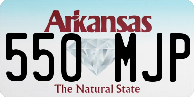 AR license plate 550MJP