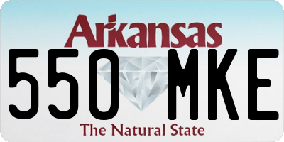 AR license plate 550MKE