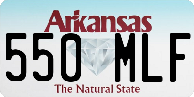 AR license plate 550MLF
