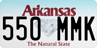 AR license plate 550MMK