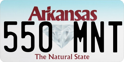 AR license plate 550MNT
