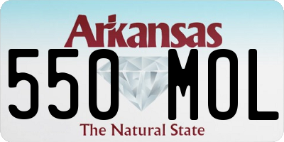 AR license plate 550MOL