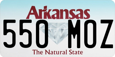 AR license plate 550MOZ