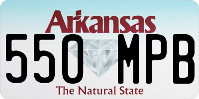 AR license plate 550MPB
