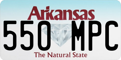 AR license plate 550MPC