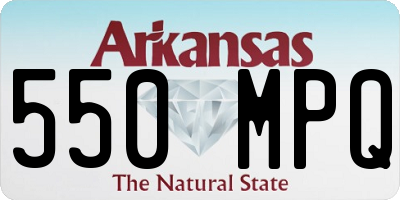 AR license plate 550MPQ