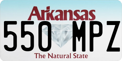 AR license plate 550MPZ