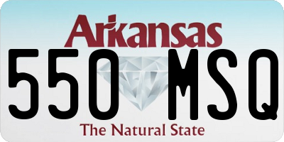 AR license plate 550MSQ
