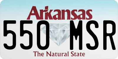 AR license plate 550MSR