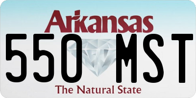 AR license plate 550MST