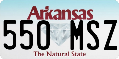 AR license plate 550MSZ