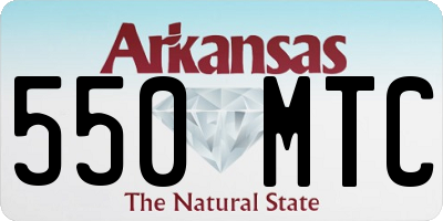 AR license plate 550MTC