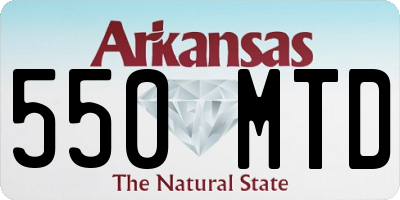AR license plate 550MTD