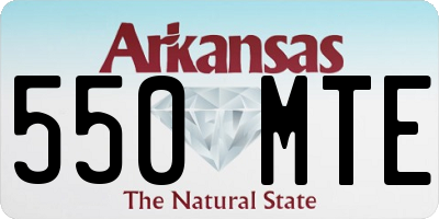 AR license plate 550MTE