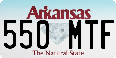AR license plate 550MTF