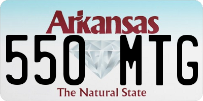 AR license plate 550MTG