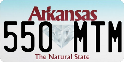 AR license plate 550MTM