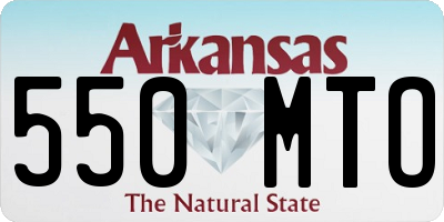 AR license plate 550MTO