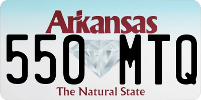 AR license plate 550MTQ