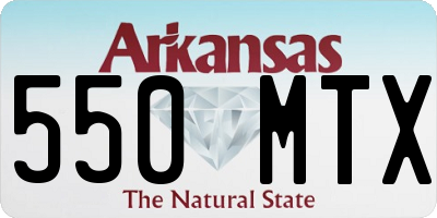 AR license plate 550MTX