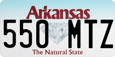AR license plate 550MTZ