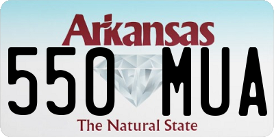 AR license plate 550MUA