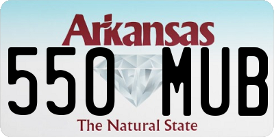 AR license plate 550MUB