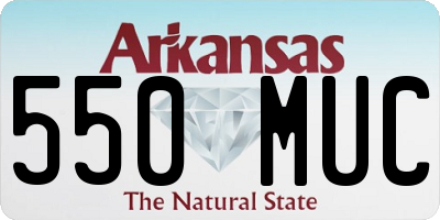 AR license plate 550MUC