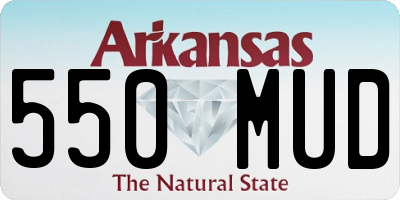 AR license plate 550MUD