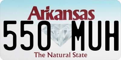 AR license plate 550MUH