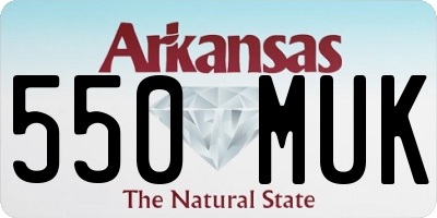 AR license plate 550MUK