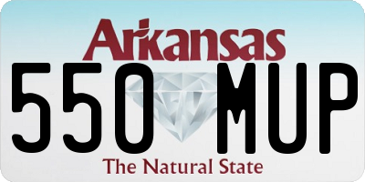 AR license plate 550MUP