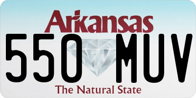 AR license plate 550MUV
