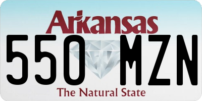 AR license plate 550MZN