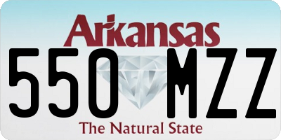 AR license plate 550MZZ