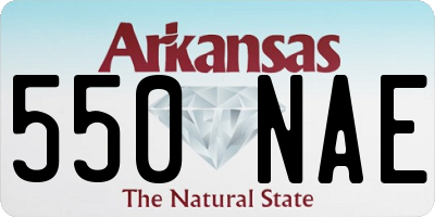 AR license plate 550NAE