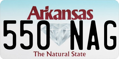 AR license plate 550NAG