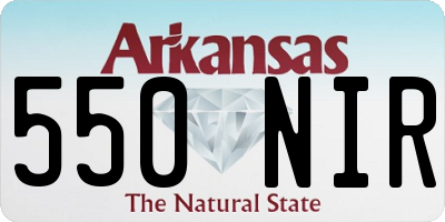 AR license plate 550NIR